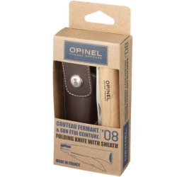 Opinel / Nr. 8 / Bg / Brun Lderskede / Gavest