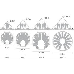 Tentipi Safir CP Lavvu/Tipi - Strrelse 5, 7, 9 eller 15