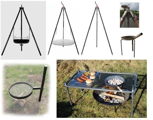 Trefod, ophæng, understel og bålstativer / bålsæt