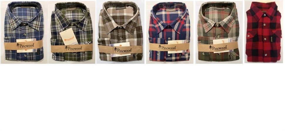 Pinewood Skovmandsskjorte 100% bomuld