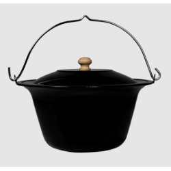 Blgryde i sort emaljeret stl - 6 L - Espegard