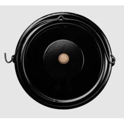 Blgryde i sort emaljeret stl - 6 L - Espegard