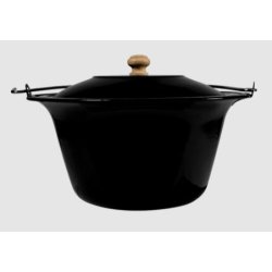 Blgryde i sort emaljeret stl - 6 L - Espegard