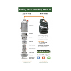 Kelly Kettle Ultimate "Scout" Kit 1,2 L - Rustfri st�l