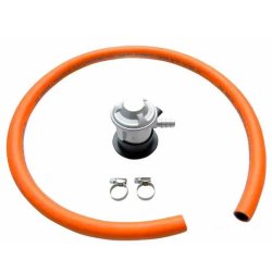Gasregulator med slange og spndebnd