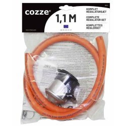 Gasregulator med slange og spndebnd