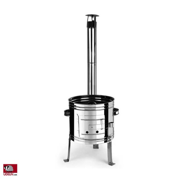 Grydekomfur i rustfast stl - 36 cm.