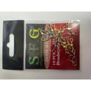 Swivel m. h�gte - St�rrelse 8 - 10 stk.