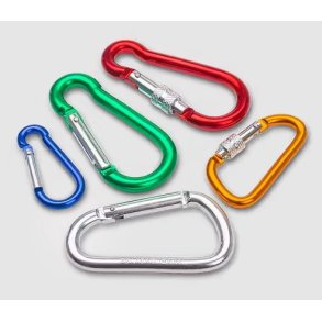 Karabinhager 5 stk forskellige strrelser