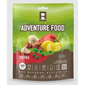 Adventure Food Kartoffelgryderet med oksek�d, champignon og gullaschkrydderier 135 gram 600 kcal.