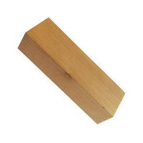 Knivskfte i kirsebrtr - Materiale - min. 24x38x120 mm