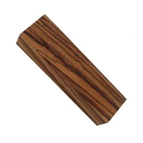 Knivskfte materiale i Zebranotr - min. 24x38x120 mm