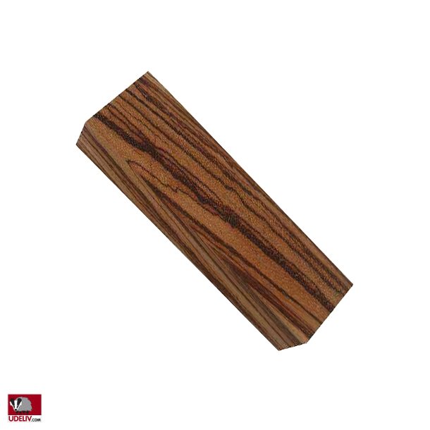 Knivskfte materiale i Zebranotr - min. 24x38x120 mm