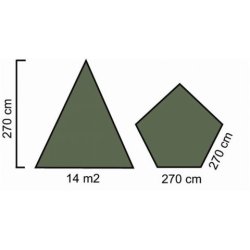 Lavvu Frisport Basic 5-7 pers. m. justerbar top