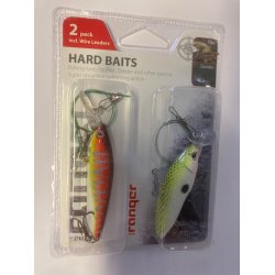 Max Ranger Wobblers�t incl. st�lforfang - 2 stk. - For Gedde/Sandart og andre arter