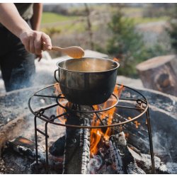 Muurikka understel med indbygget indsats i rustfrit st�l - Madlavningsildsted