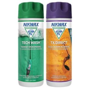 Nikwax Twin pack: Tech Wash 300 ml + TX. Direct Wash-In 300 ml