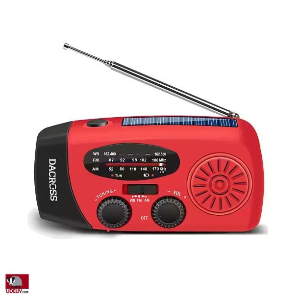 N�dradio 2000 mAh - AM/FM (genopladelig)