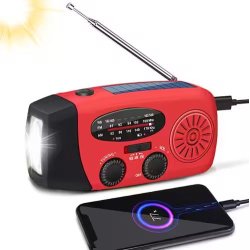 N�dradio 2000 mAh - AM/FM (genopladelig)