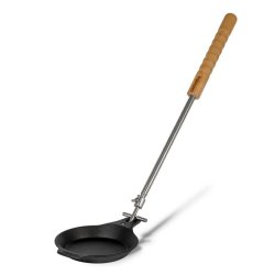 Petromax Pandekagepande / ministegepande i stbejern m. teleskophndtag - fp17