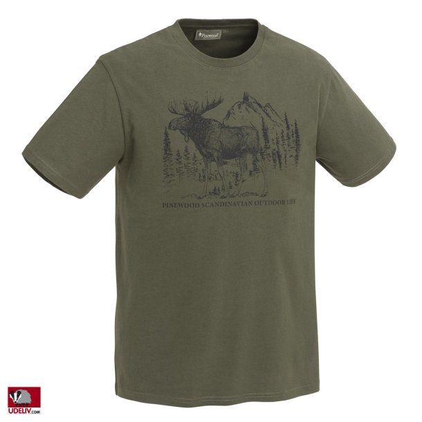 Pinewood Elg T-shirt model Moose til herrer