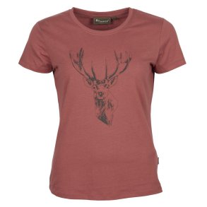 Pinewood Kronhjort Dame T-shirt Red Deer Women