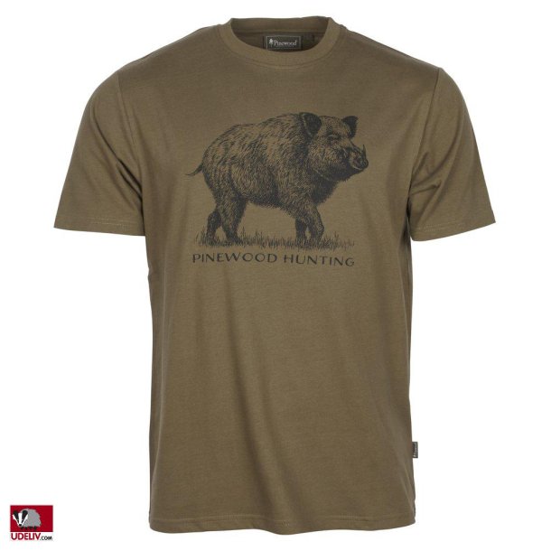 Pinewood herre t-shirt m. Vildsvin motiv Wildboar