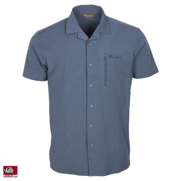 Pinewood kortrmet herre skjorte Everyday Travel TopoResort S/S Shirt