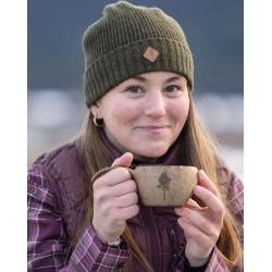 Pinewood hue i strikket uld