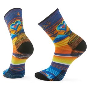 Smartwool Hike Open Hearts Print Crew Socks Uldsokker