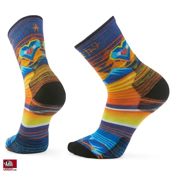 Smartwool Hike Open Hearts Print Crew Socks Uldsokker