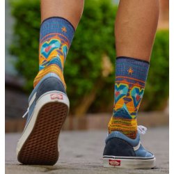 Smartwool Hike Open Hearts Print Crew Socks Uldsokker