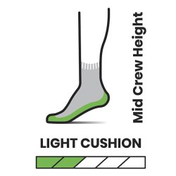 Smartwool Women's Hike Zig Zag Valley Mid Crew Socks Performance Uldsokker