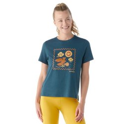 Smartwool Women's Guardian of the Skies Graphic Short Sleeve Tee Dame merinould t-shirt
