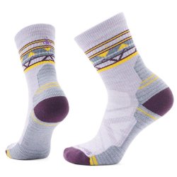 Smartwool Women's Hike Zig Zag Valley Mid Crew Socks Performance Uldsokker