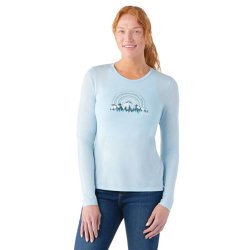 Smartwool Women's Never Summer Mountains Graphic Long Sleeve Tee