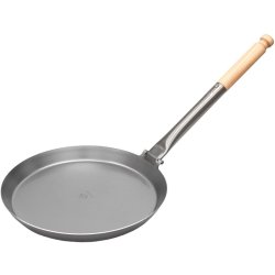 Stabilotherm J�gerstegepande med foldebart tr�h�ndtag - St�rre version � 28 cm.