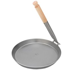 Stabilotherm J�gerstegepande med foldebart tr�h�ndtag - St�rre version � 28 cm.