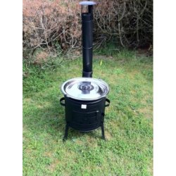 Stort grydekomfur, inkl. blgryde og lg