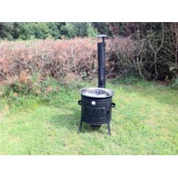 Stort grydekomfur, inkl. blgryde og lg